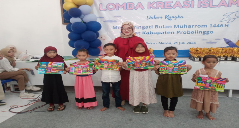 SANTRI SD ZAHA RAIH JUARA DI LOMBA MEWARNAI DAN FASHION SHOW TINGKAT KABUPATEN